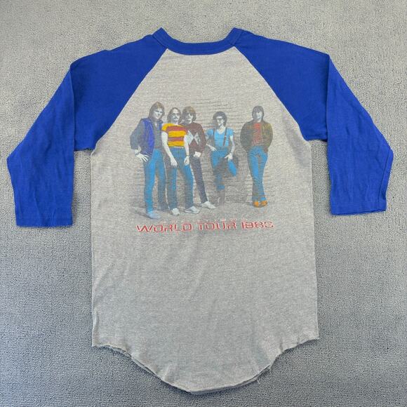 Vintage 1983 Journey Frontiers World Tour Raglan Concert T-Shirt Men's Small - Picture 2 of 7
